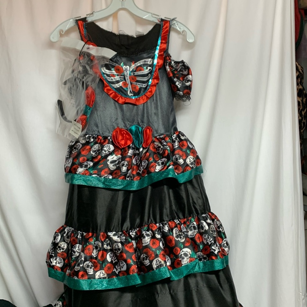 Day of the Dead costume w/headband. AR